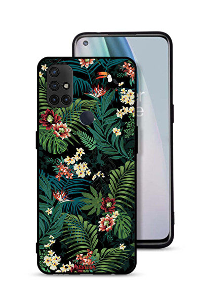 Tolwak غطاء حماية لهاتف OnePlus Nord N10 5G بنقشة أوراق استوائية