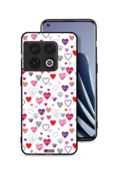 Tolwak غطاء حماية لهاتف OnePlus 10 Pro 5G بنقشة قلوب