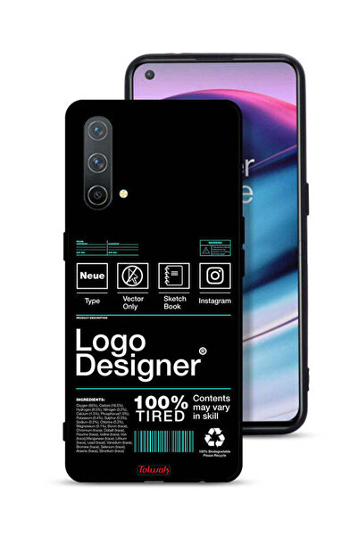 Tolwak غطاء حماية لهاتف OnePlus Nord CE 5G، ملصق مصمم بشعار
