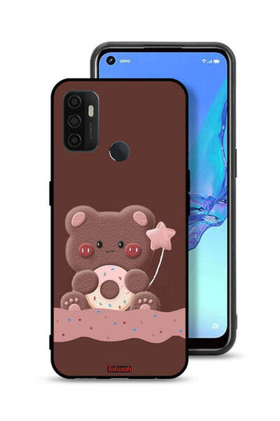 Tolwak غطاء حماية لهاتف Oppo A53 4G بطبعة دب دونات