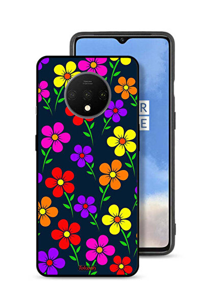 Tolwak OnePlus 7T Protective Case Cover Colorful Flowers