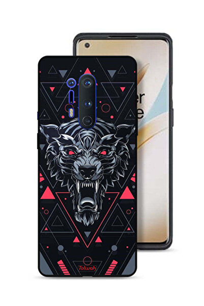 Tolwak غطاء حماية لهاتف OnePlus 8 Pro بتصميم الذئب المتمايل