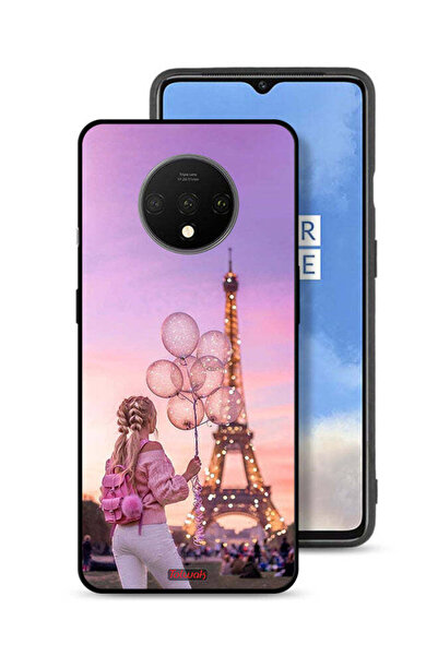 Tolwak غطاء حماية لهاتف OnePlus 7T بتصميم فتاة تحمل بالونات