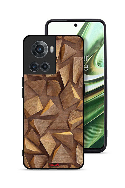 Tolwak غطاء حماية لهاتف OnePlus 10R 5G بتصميم قطع خشبية فنية