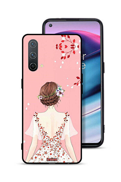 Tolwak غطاء حماية لهاتف OnePlus Nord CE 5G برسومات فتاة واقفة