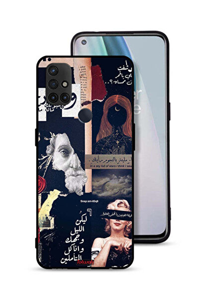 Tolwak غطاء حماية لهاتف OnePlus Nord N10 5G بعبارات عربية ووجوه مقطوعة