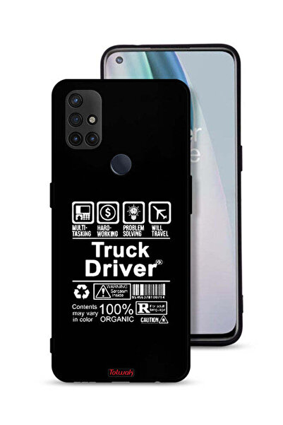 Tolwak غطاء حماية لهاتف OnePlus Nord N10 5G، ملصق سائق شاحنة