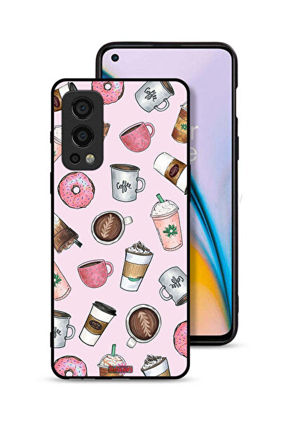 Tolwak غطاء حماية لهاتف OnePlus Nord 2 5G برسومات محبي القهوة