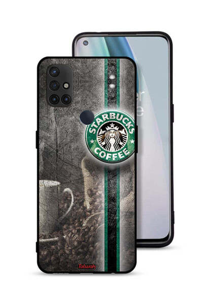 Tolwak غطاء حماية لهاتف OnePlus Nord N10 5G بنقشة فن القهوة