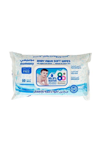 Generic Momeasy Baby Aqua Soft Wipes Unscented 80pcs