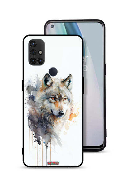 Tolwak غطاء حماية لهاتف OnePlus Nord N10 5G بنقشة ذئب تجريدي