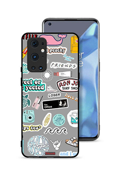 Tolwak غطاء حماية لهاتف OnePlus 9 Pro 5G بملصقات Good Vibes