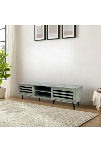 DEC26 Plasma TV table with a distinctive and modern design, 180 cm