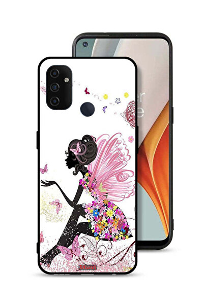 Tolwak غطاء حماية لهاتف OnePlus Nord N100 برسومات فتاة الفراشة