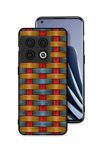 Tolwak غطاء حماية لهاتف OnePlus 10 Pro 5G بنمط فني مزين بشرائط