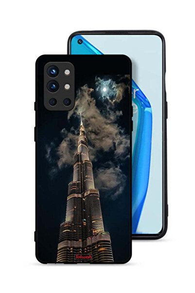 Tolwak غطاء حماية لهاتف OnePlus 9R 5G برسومات برج خليفة في الليل