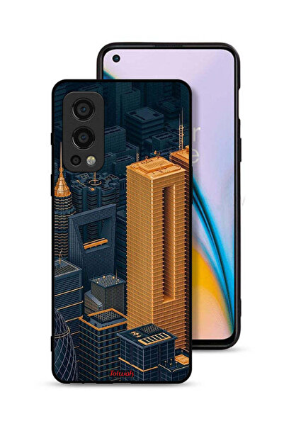Tolwak غطاء حماية لهاتف OnePlus Nord 2 5G برسومات مباني فنية