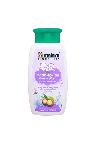 Generic Himalaya Head To Toe Gentle Baby Hair And Body Wash Macadamia 200 ml