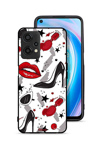 Tolwak غطاء حماية لهاتف OnePlus Nord CE 2 Lite 5G برسومات أحمر شفاه وحذاء