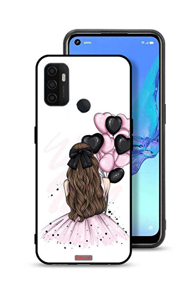 Tolwak غطاء حماية لهاتف Oppo A11s برسومات فتاة تحمل بالونات