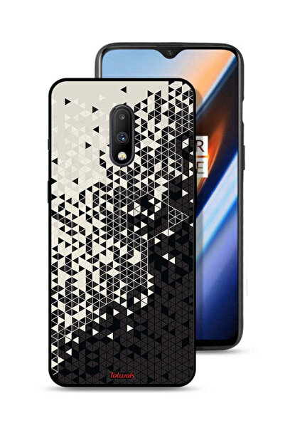 Tolwak غطاء حماية لهاتف OnePlus 7 بنمط مثلث فني رقمي