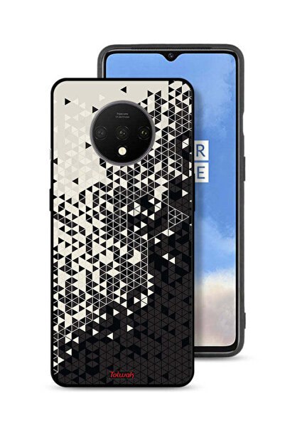 Tolwak غطاء حماية لهاتف OnePlus 7T بنمط مثلث فني رقمي