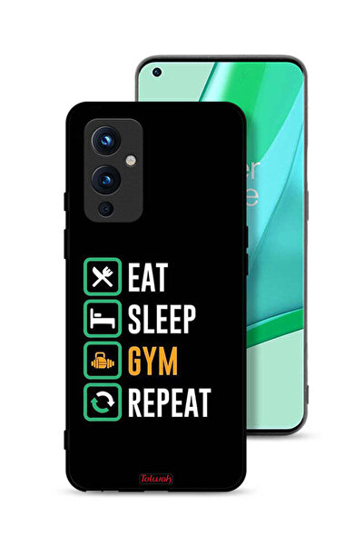 Tolwak غطاء حماية لهاتف OnePlus 9 5G، Eat Sleep Gym Repeat