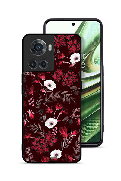 Tolwak OnePlus 10R 5G Protective Case Cover Small Flowers And Tropical Leaves