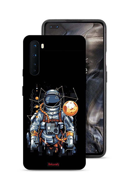 Tolwak غطاء حماية OnePlus Nord - فن تجريدي لرائد فضاء