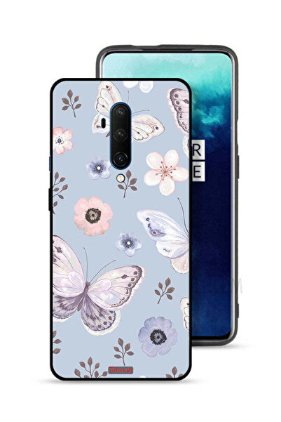 Tolwak OnePlus 7T Pro Protective Case Cover Butterflies And Flowers