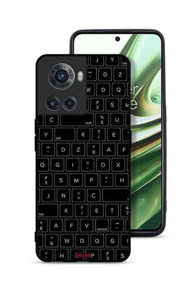 Tolwak غطاء حماية لهاتف OnePlus 10R 5G بنمط مفاتيح لوحة مفاتيح عشوائية