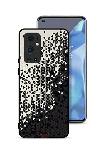 Tolwak غطاء حماية لهاتف OnePlus 9 Pro 5G بنمط مثلث فني رقمي