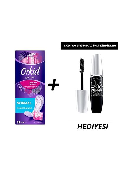 Orkid Daily Pad Extra Comfort System and Volum' Express Classic Extra Black Mascara 3600531516512