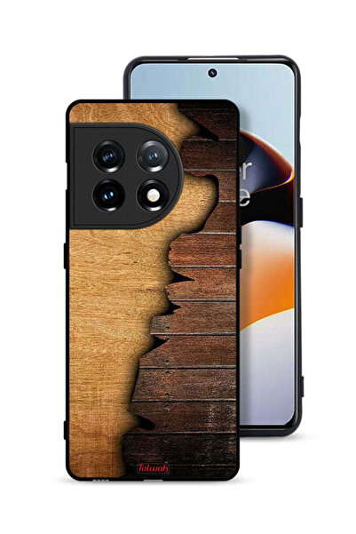 Tolwak غطاء حماية لهاتف OnePlus 11 5G بنمط خشبي عتيق
