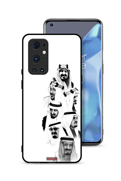 Tolwak غطاء حماية لهاتف OnePlus 9 Pro 5G - فن ملوك السعودية - أبيض وأسود