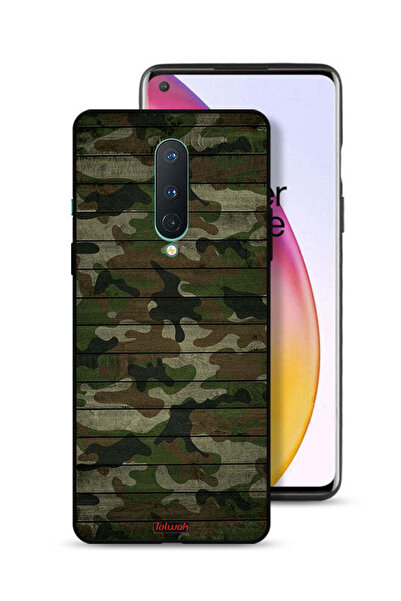 Tolwak غطاء حماية لهاتف OnePlus 8 بنمط خشبي مموه
