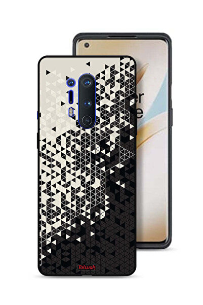 Tolwak غطاء حماية لهاتف OnePlus 8 Pro بنمط مثلث فني رقمي