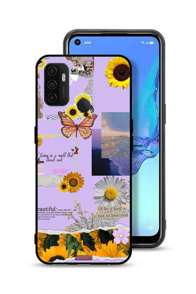 Tolwak غطاء حماية لهاتف Oppo A11s بملصقات عباد الشمس الجميلة