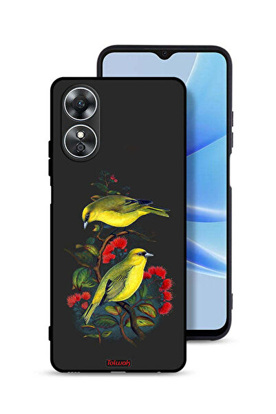 Tolwak غطاء حماية لهاتف Oppo A17 بنقشة طيور