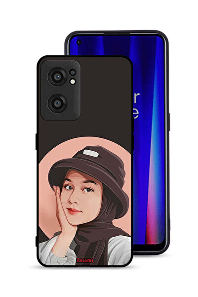 Tolwak OnePlus Nord CE 2 5G Protective Case Cover Cute Hat Girl Paint Art