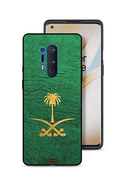 Tolwak غطاء حماية لهاتف OnePlus 8 Pro من الجلد مع علامة المملكة العربية السعودية