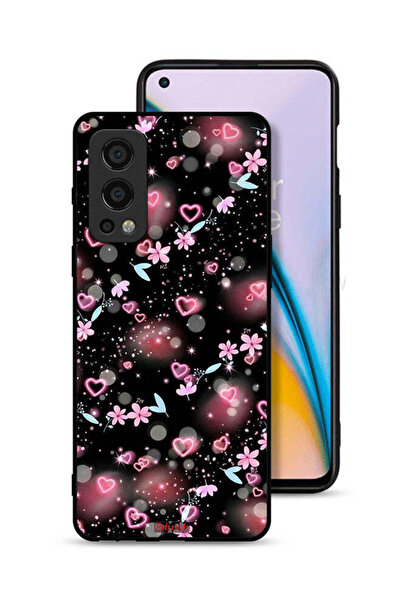 Tolwak غطاء حماية لهاتف OnePlus Nord 2 5G برسومات قلوب وأزهار صغيرة