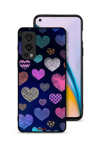 Tolwak غطاء حماية لهاتف OnePlus North 2 5G بنقشة قلوب حجرية