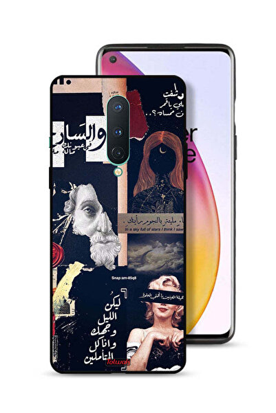 Tolwak غطاء حماية لهاتف OnePlus 8 بعبارات عربية ووجوه مقطوعة