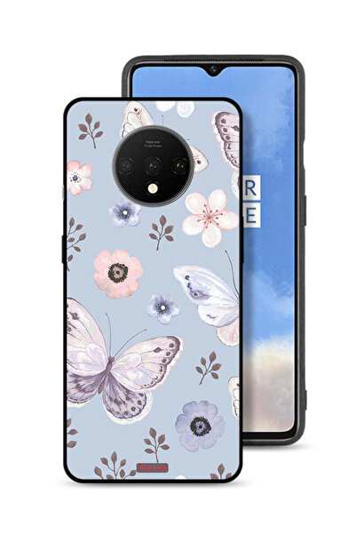 Tolwak غطاء حماية لهاتف OnePlus 7T بنقشة فراشات وزهور