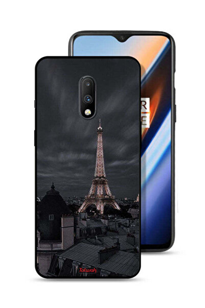 Tolwak غطاء حماية لهاتف OnePlus 7 بتصميم برج إيفل في الليل
