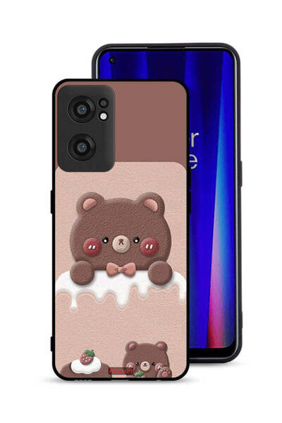 Tolwak غطاء حماية لهاتف OnePlus Nord CE 2 5G بطبعة دب الفراولة