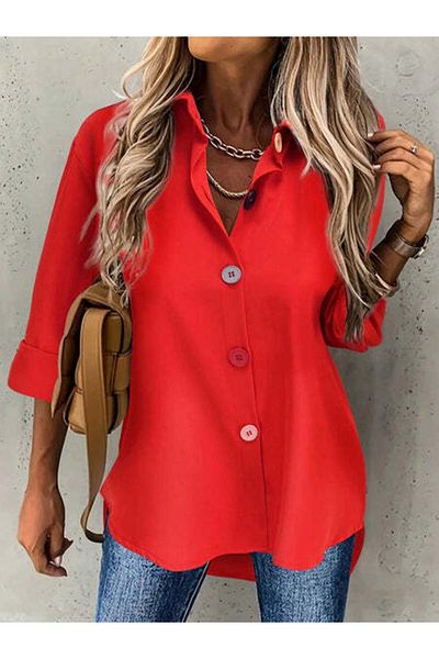 StreetWear Outlet Women's Shirt, Casual, Loose Fit, With Buttons in Different Colors