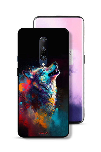 Tolwak غطاء حماية لهاتف OnePlus 7 Pro بتصميم ذئب ملون
