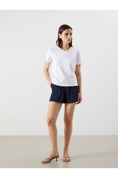 LC Waikiki White Crew Neck Women's T-Shirt